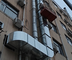 排烟管道安装现场